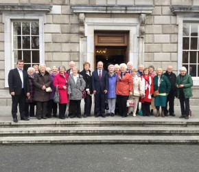 The Fairview/ Marino Active Retirement/Walking Club visit Leinster House