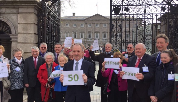Commemorating the announcement 50 years ago of the Free Travel scheme