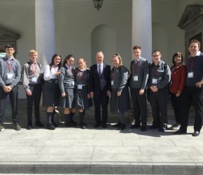 The Politics and Society Class from Grange Community College visit to Leinster House
