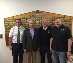 At the Opening of the New Sports Pavilion for the St. Malachy's AFC, Edenmore