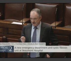 The delivery of a new Emergency Department and Cystic Fibrosis Unit at Beaumont Hospital is long overdue and is a top priority