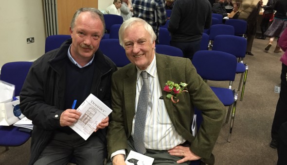 With local historian Pat Liddy at the launch of the book "Donnier - Memories from Donnycarney