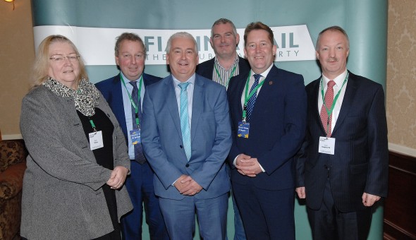 At the 2016 FF Brexit conference with Ruth Tallon, Danny Kinahan MP, Declan Breathnach TD, Michael Dougan and Darragh O'Brien TD